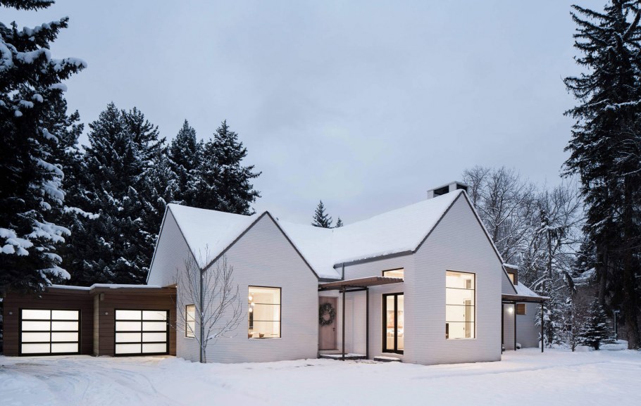 Одноэтажный Скандинавский дом с террасой