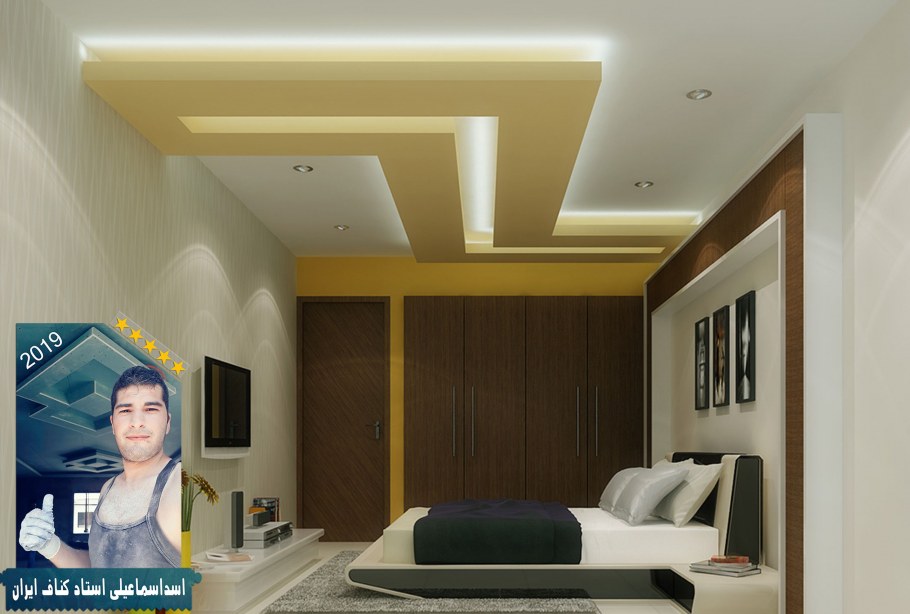 Потолок из гипсокартона в стиле Хай