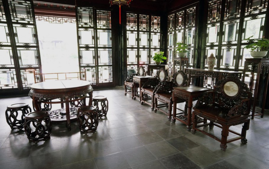 Китайская чайная интерьер