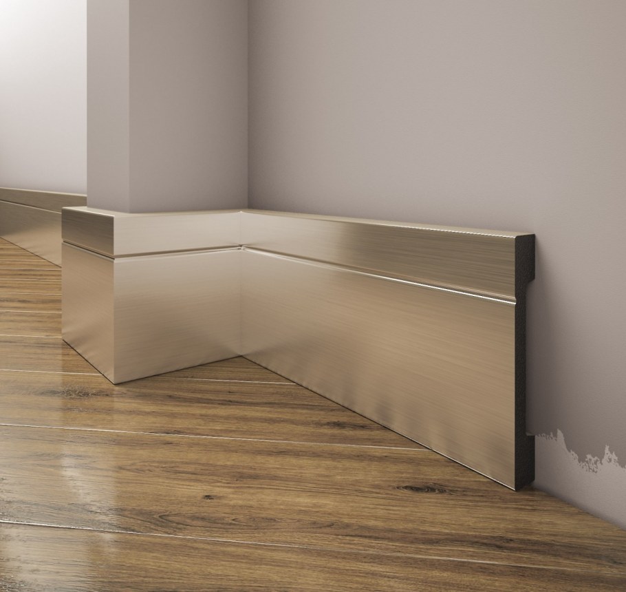 Скрытый плинтус Design Skirting dsl1083 Stainless