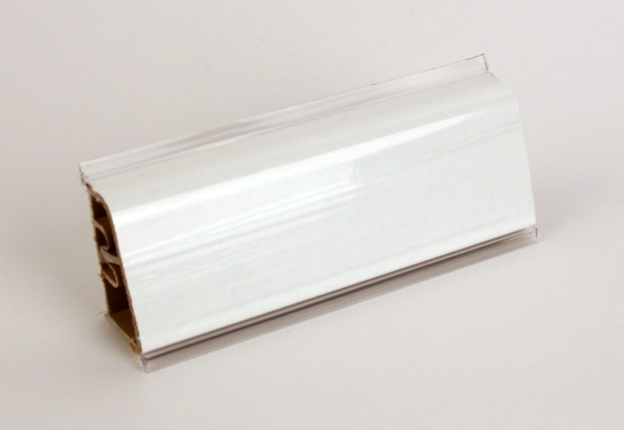 Плинтус - белый глянец ар740 (3м) - 3 000мм пластик Termoplast