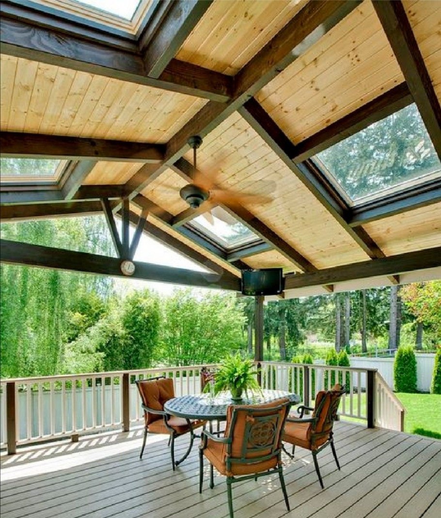 Веранда в голубом цвете