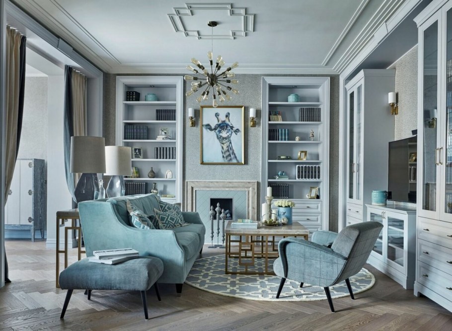 Гостиная американская Неоклассика