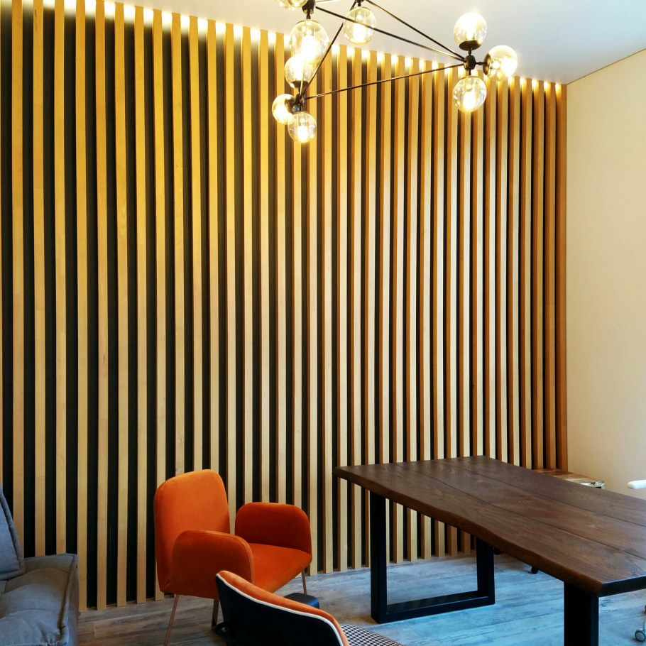 Шпонированные панели Wallhof Wood "тик"