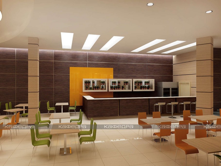 Столовая в офисе интерьер