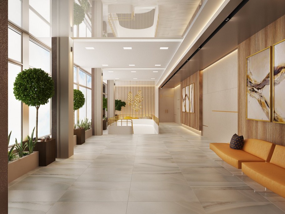 Интерьер вестибюля