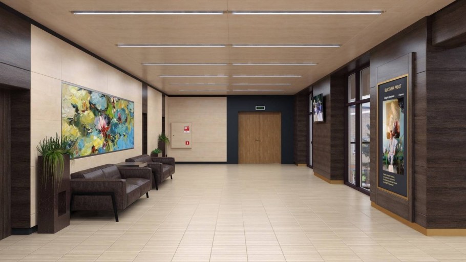 Интерьер фойе в ДК