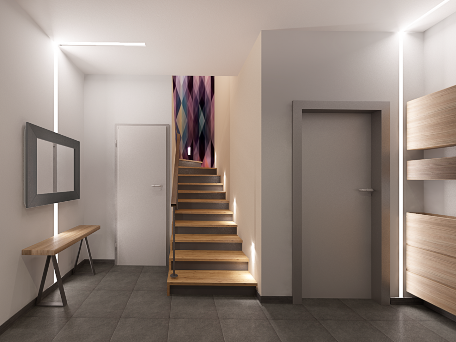 Прихожая в таунхаусе