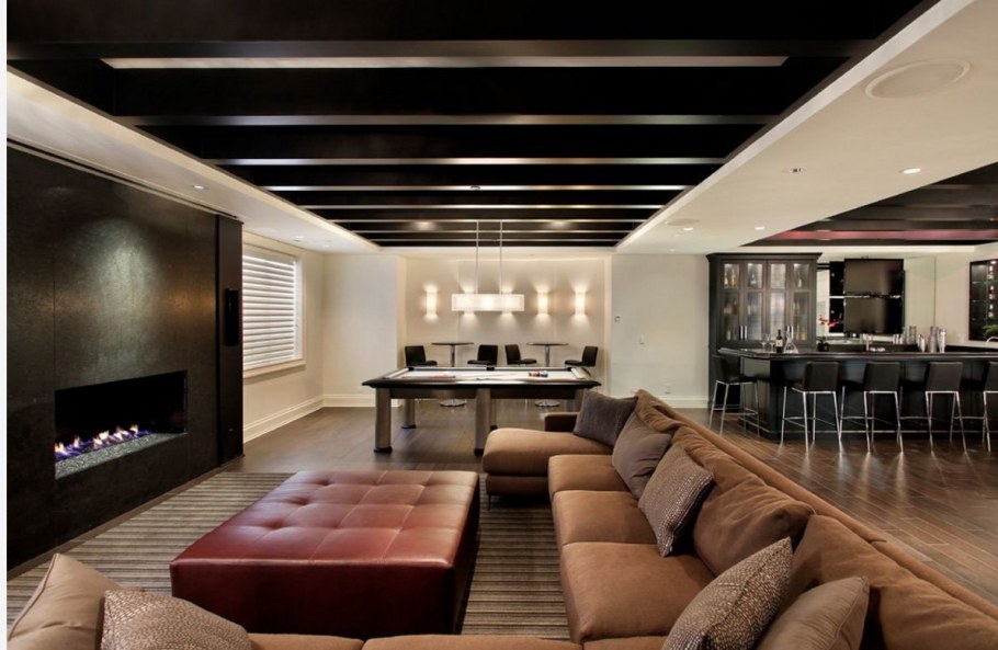 Кухня в подвале дома