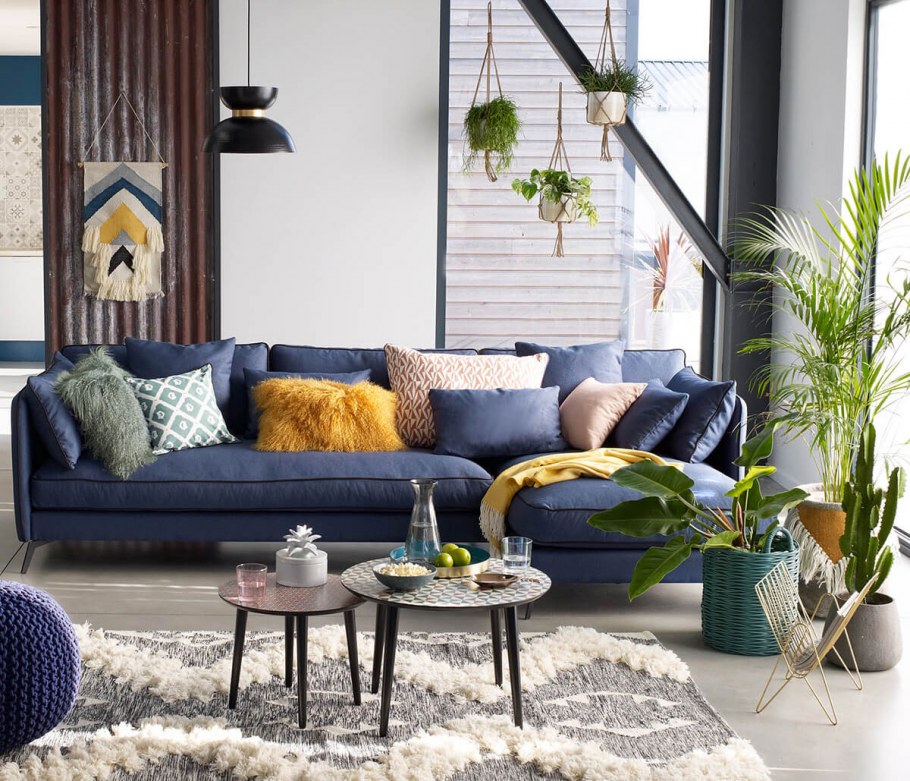 Интерьер гостиной в стиле la Redoute