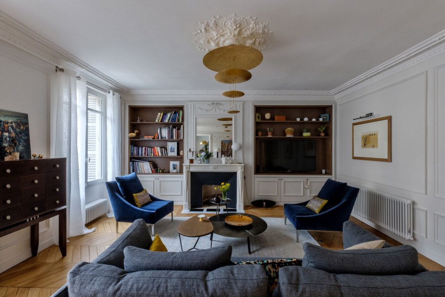 Гостиная голубой Прованс