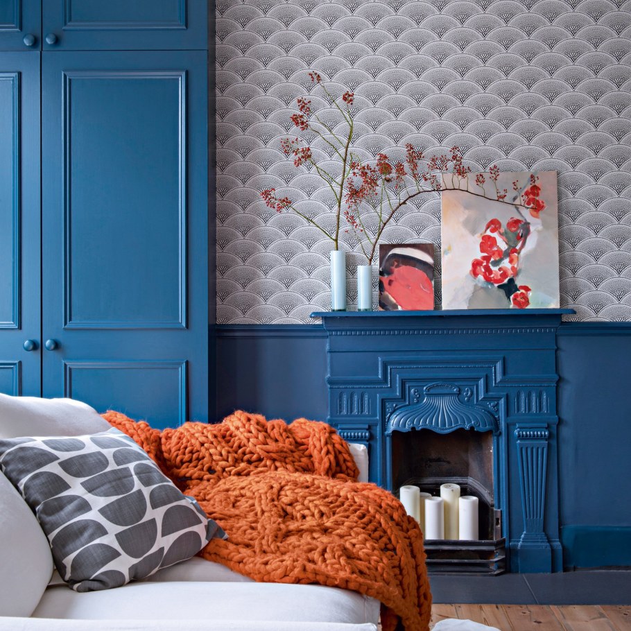 Желто голубой потолок