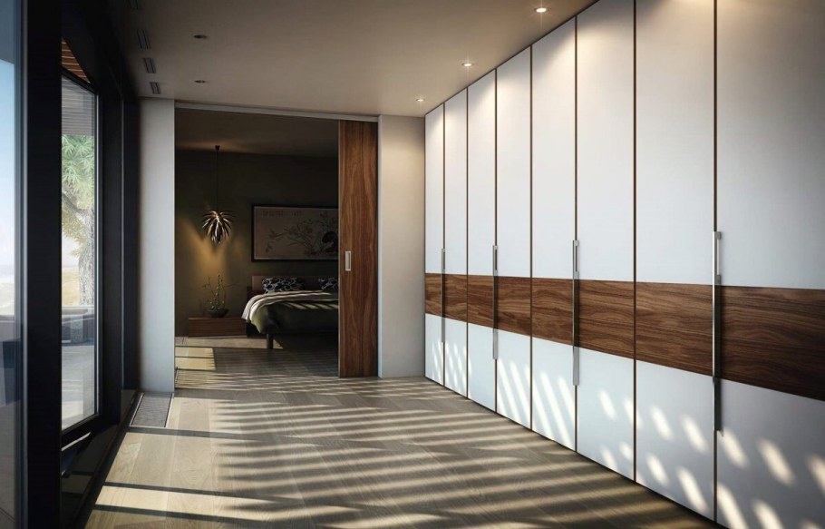 Прихожая в современном стиле со шкафом