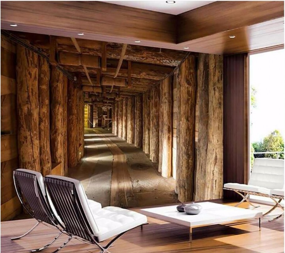 Амбарная доска в интерьере лофт