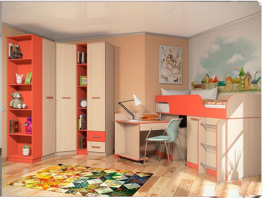 Детская стенка Бэмби 5 манго