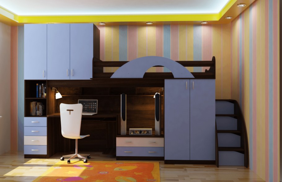 Модульная детская мебель индиго