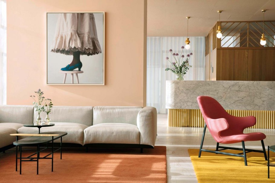 Теплые цвета в интерьере