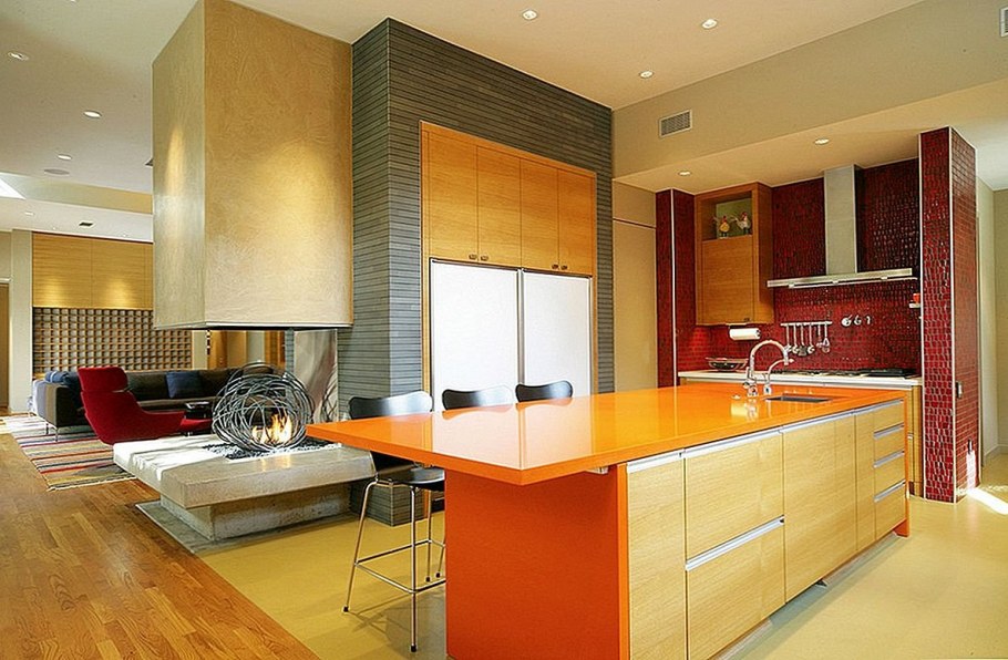 Терракотовый в интерьере