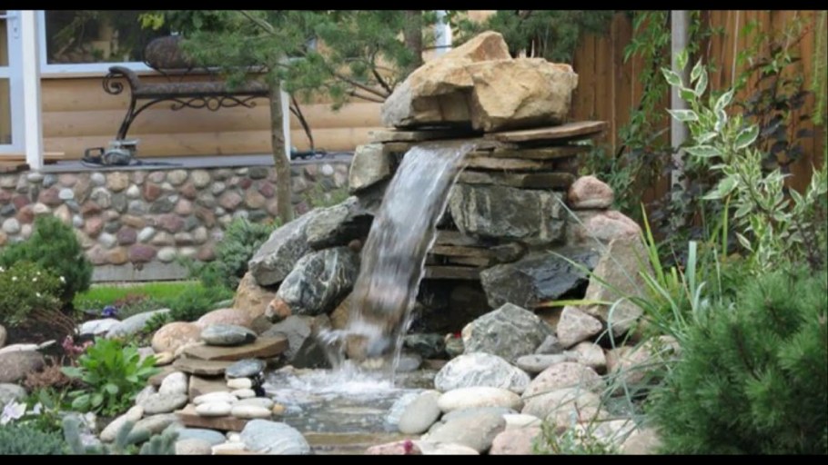 Водопад-фонтан Ручеек садовый