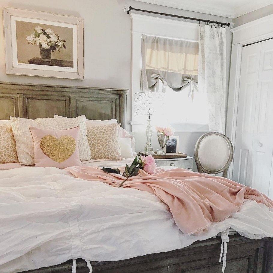 Романтичная белая спальня