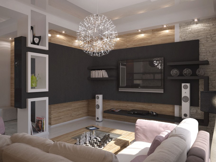 Кухня гостиная в стиле конструктивизм