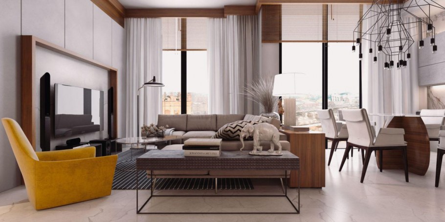 Интерьер в стиле супрематизм