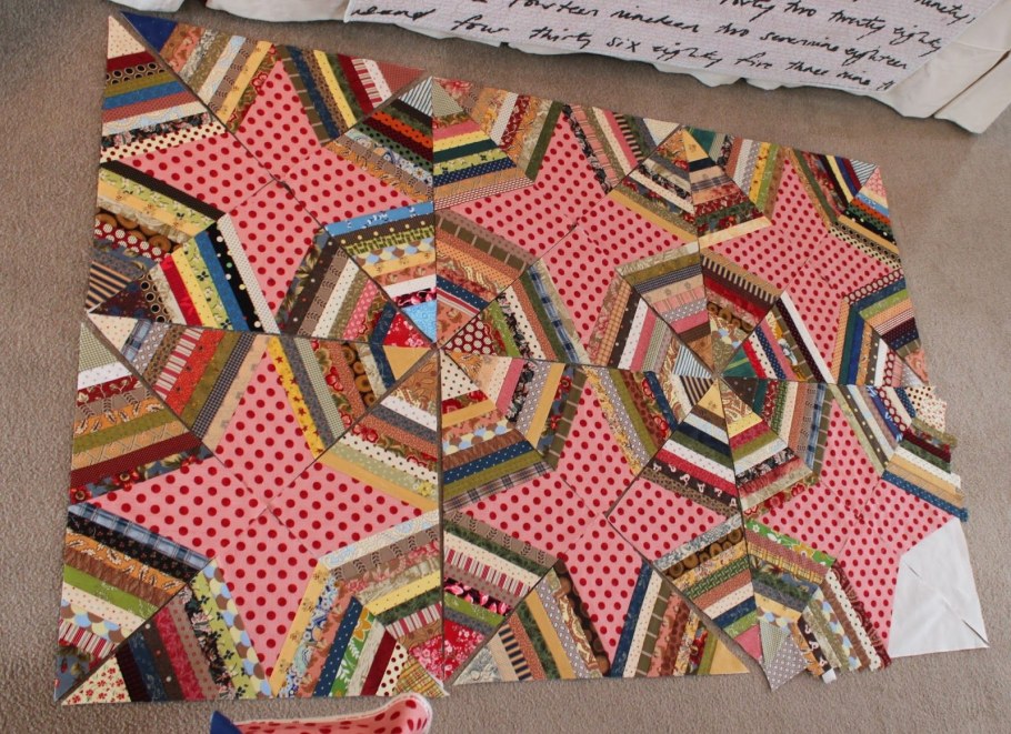 Лоскутное шитье блок Калейдоскоп