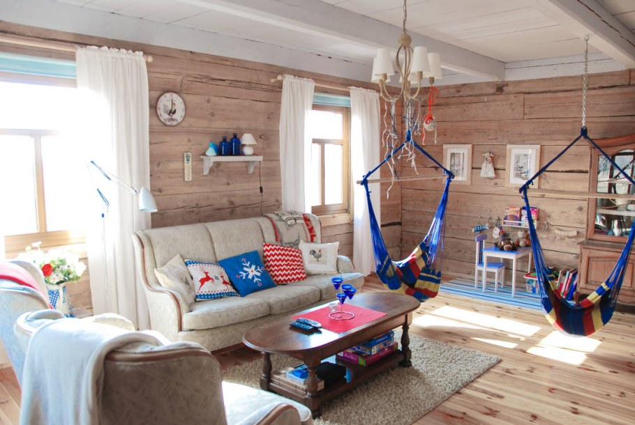 Дачный домик внутри