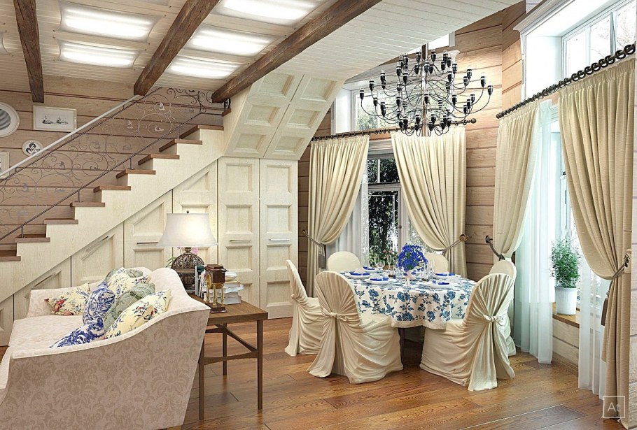 "Фазенда". Прованс в дачной гостиной