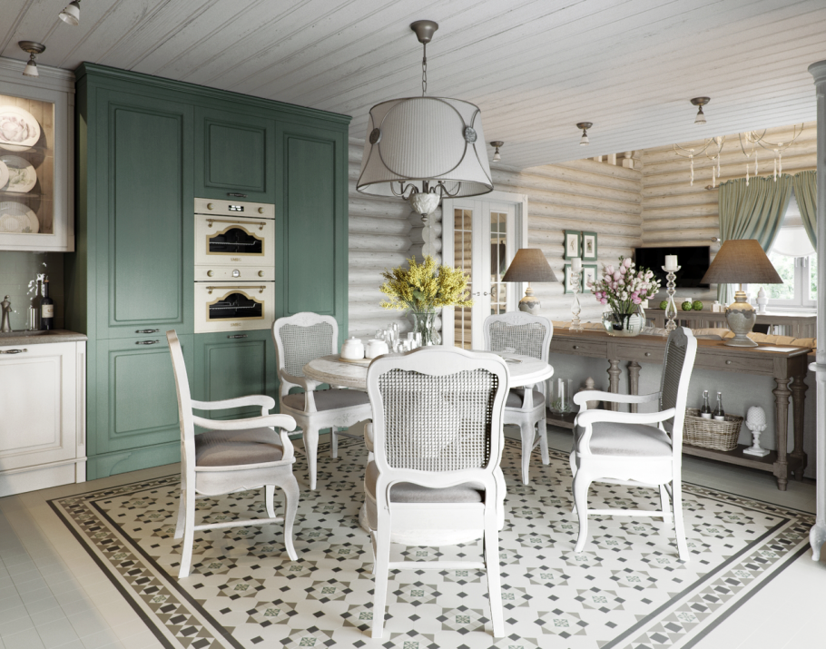 Интерьер в деревянном срубе