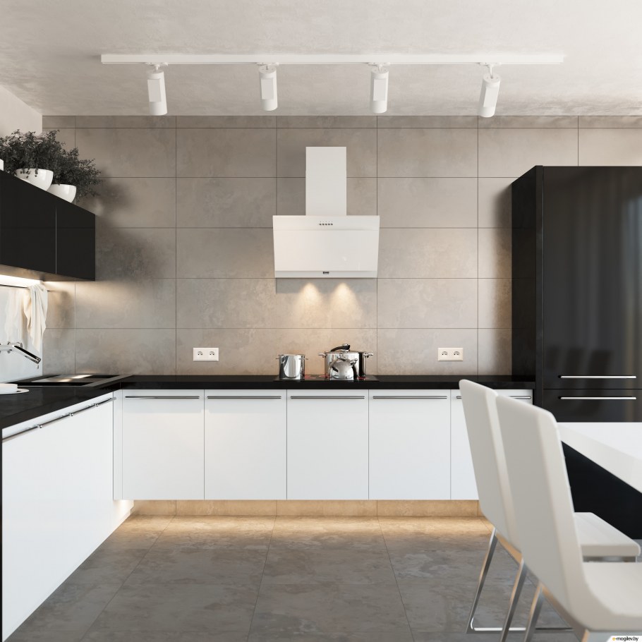 Каминная вытяжка Zorg вертикал 90 bg