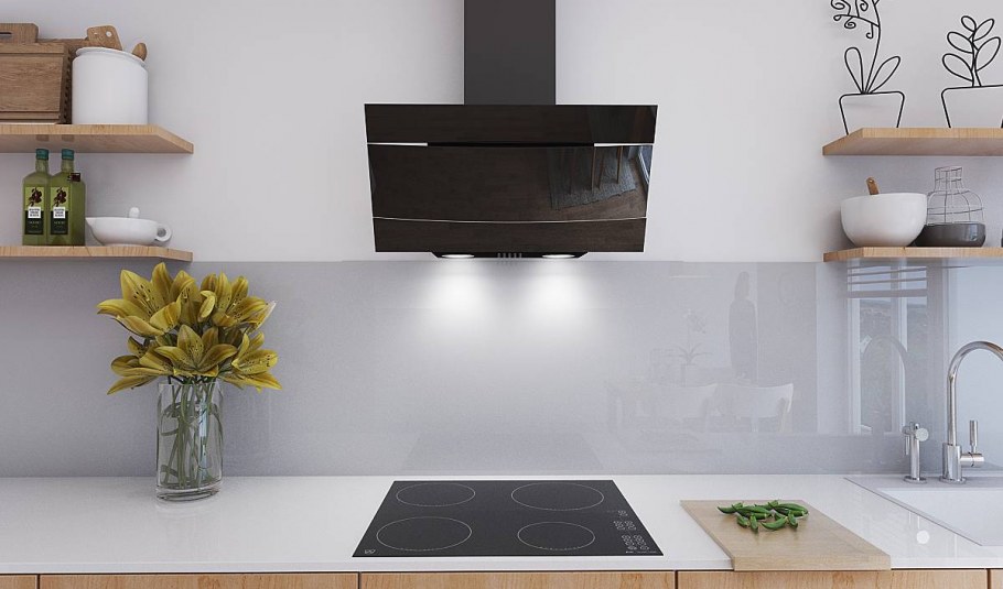 Каминная вытяжка Eleyus Venera a 1000 led SMD 90 bg