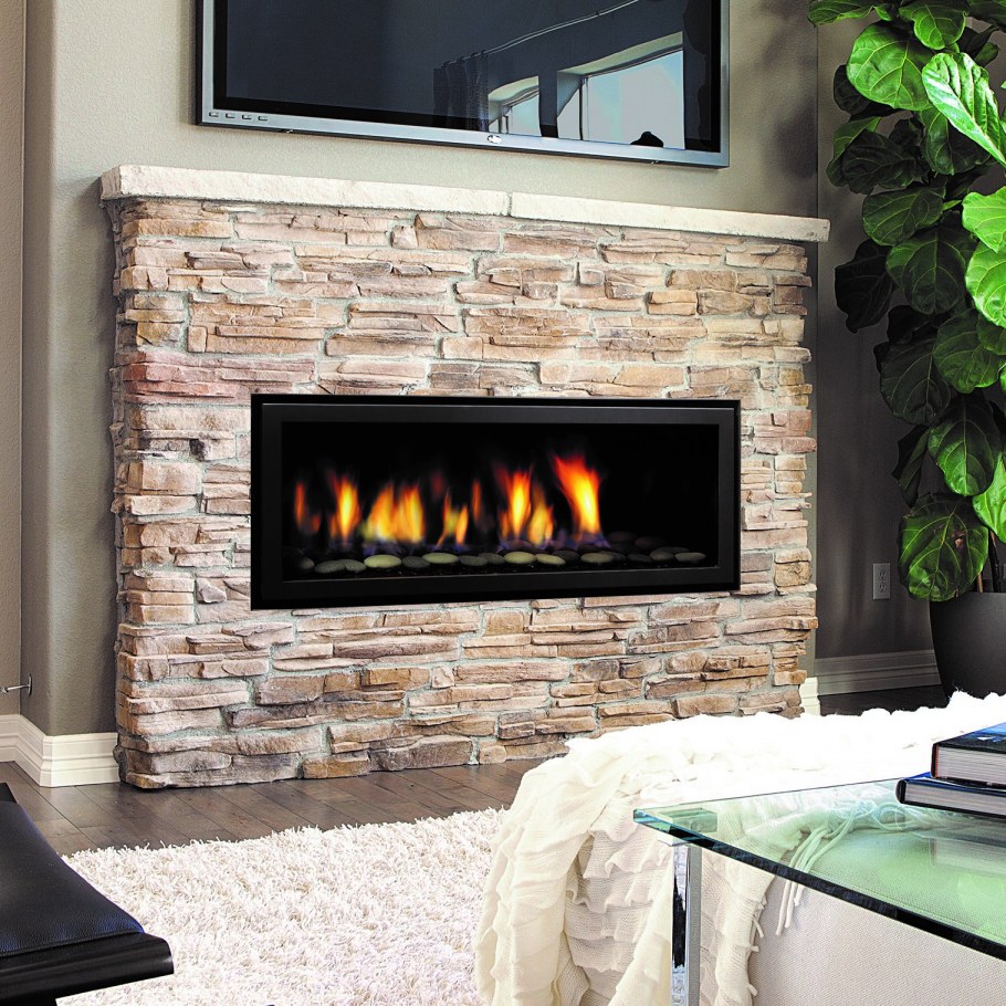 Камин декоративный камень