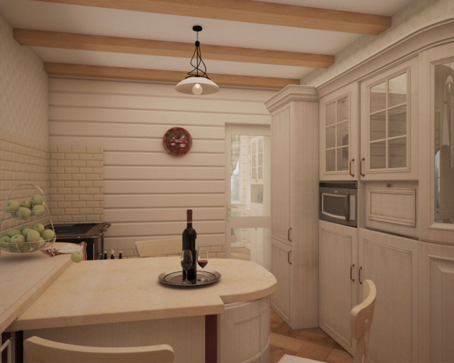 Кухня в стиле Прованс в доме