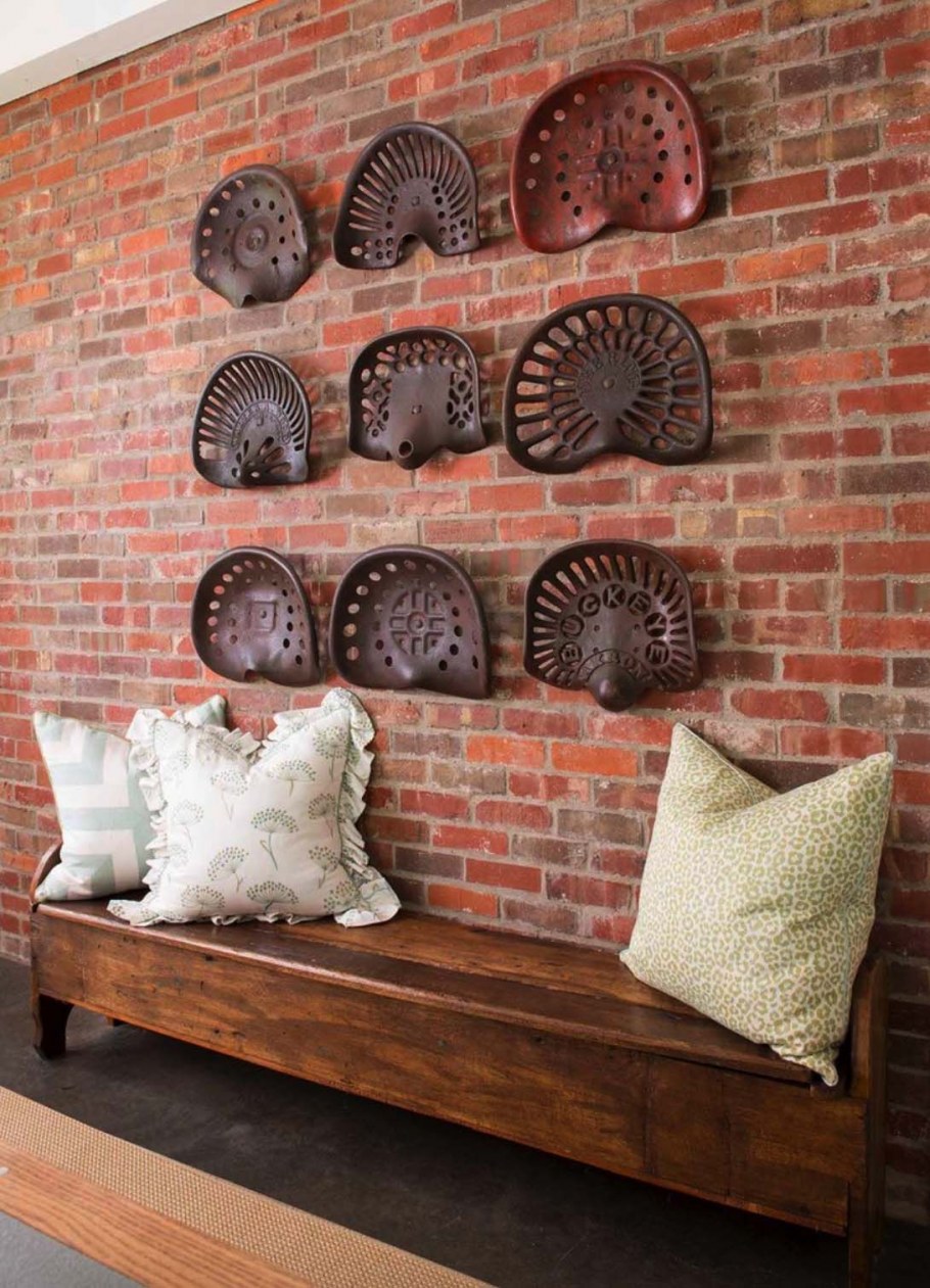 Кирпич в интерьере кухни