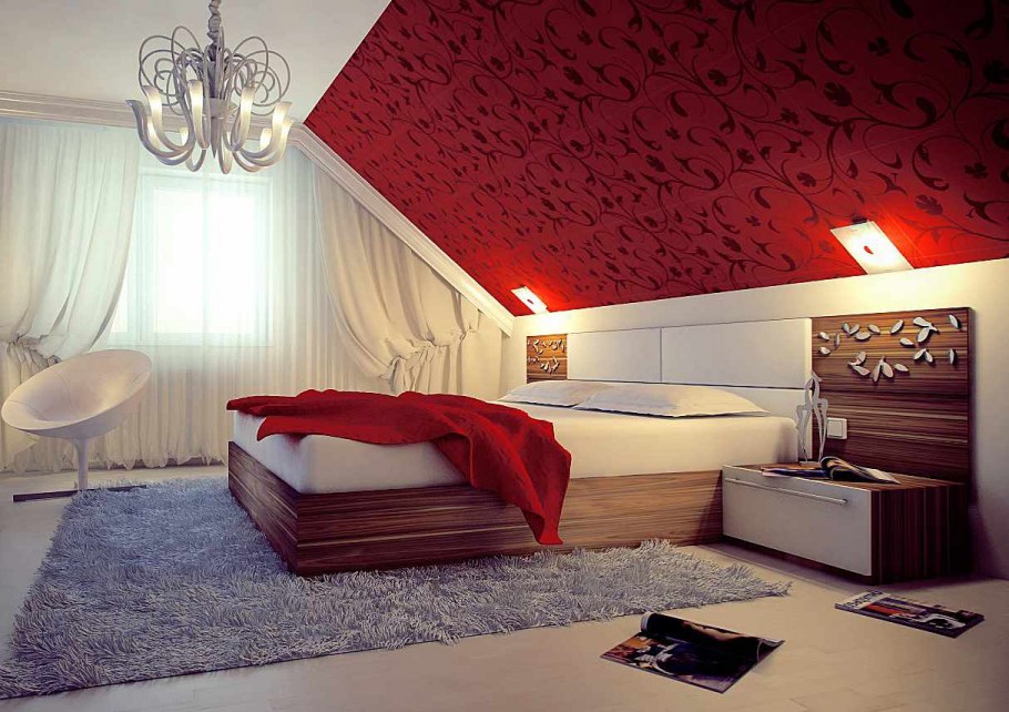 Освещение на скошенном потолке