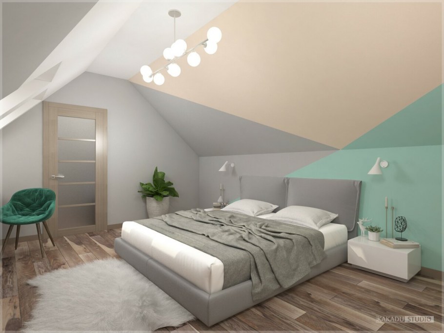 Интерьер мансарды