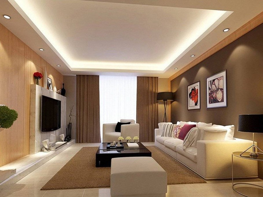 Потолок в гостиной