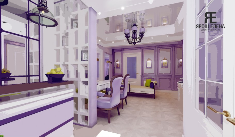 Интерьер салона красоты в стиле Прованс