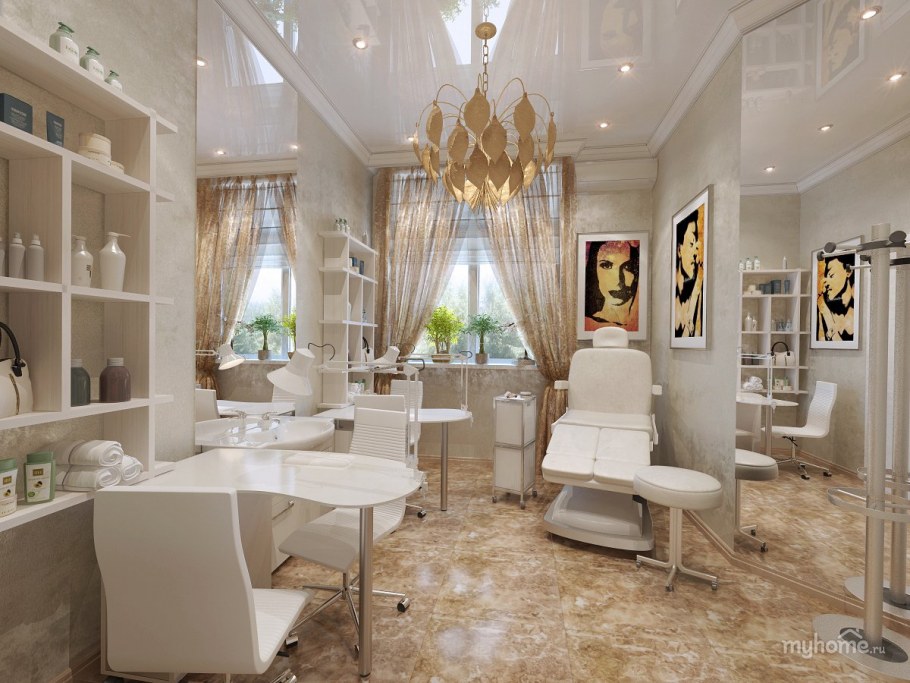 Интерьер салона в стиле Винтаж