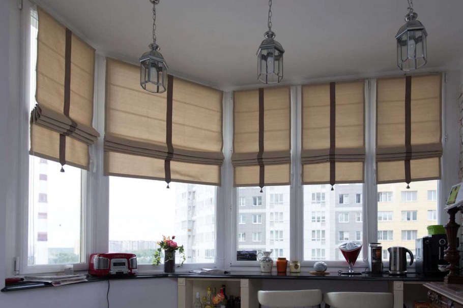 Римская штора бежевая