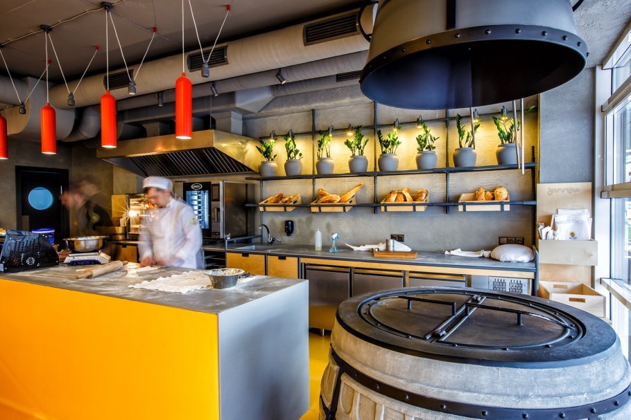 Интерьер мини кофейни