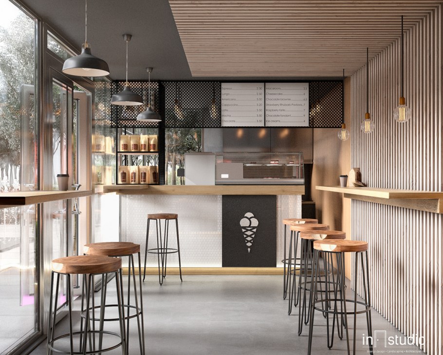 Кофе на вынос интерьер