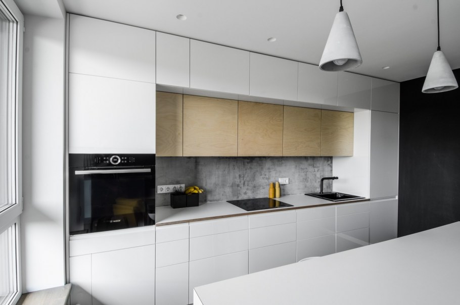 Белая кухня икеа Воксторп с деревянной столешницей