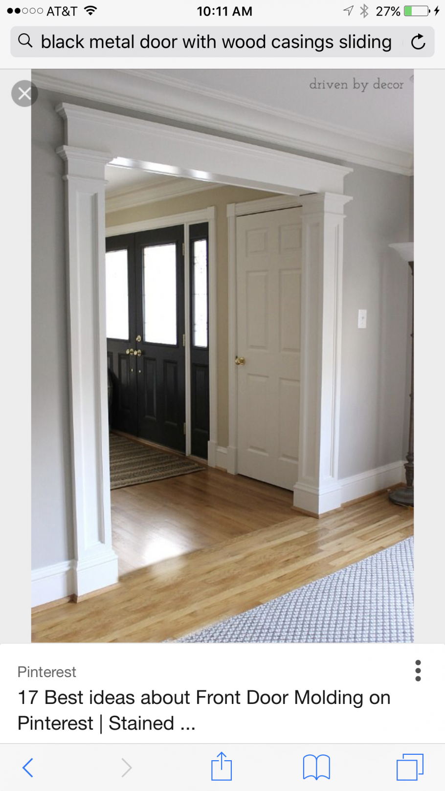 Отделка проема без двери