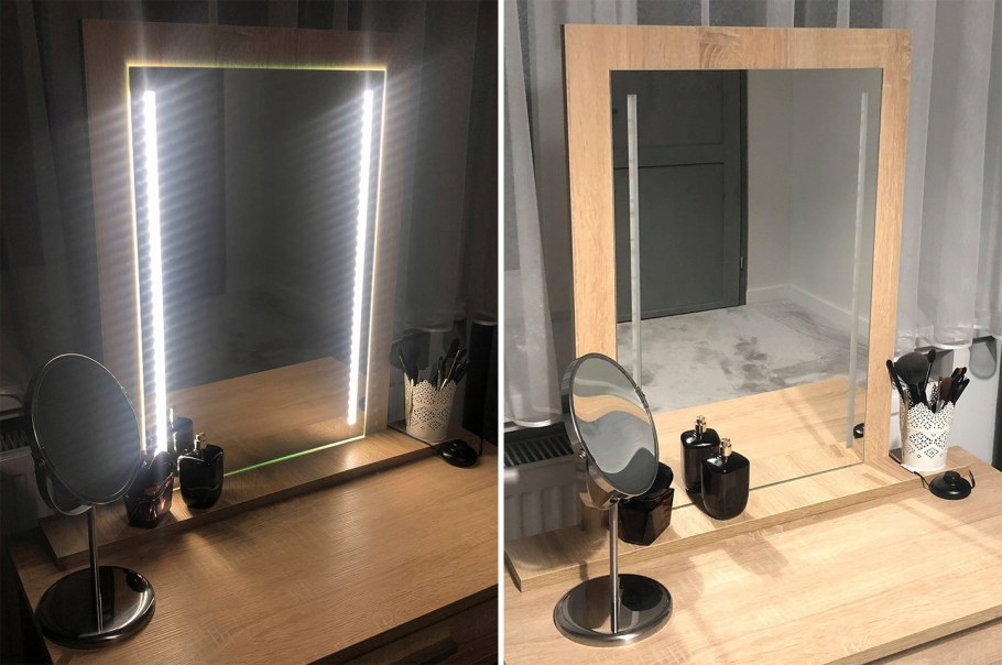 Зеркала с подсветкой сенсорной в интерьере