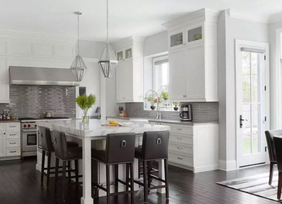 Ламинат в интерьере кухни