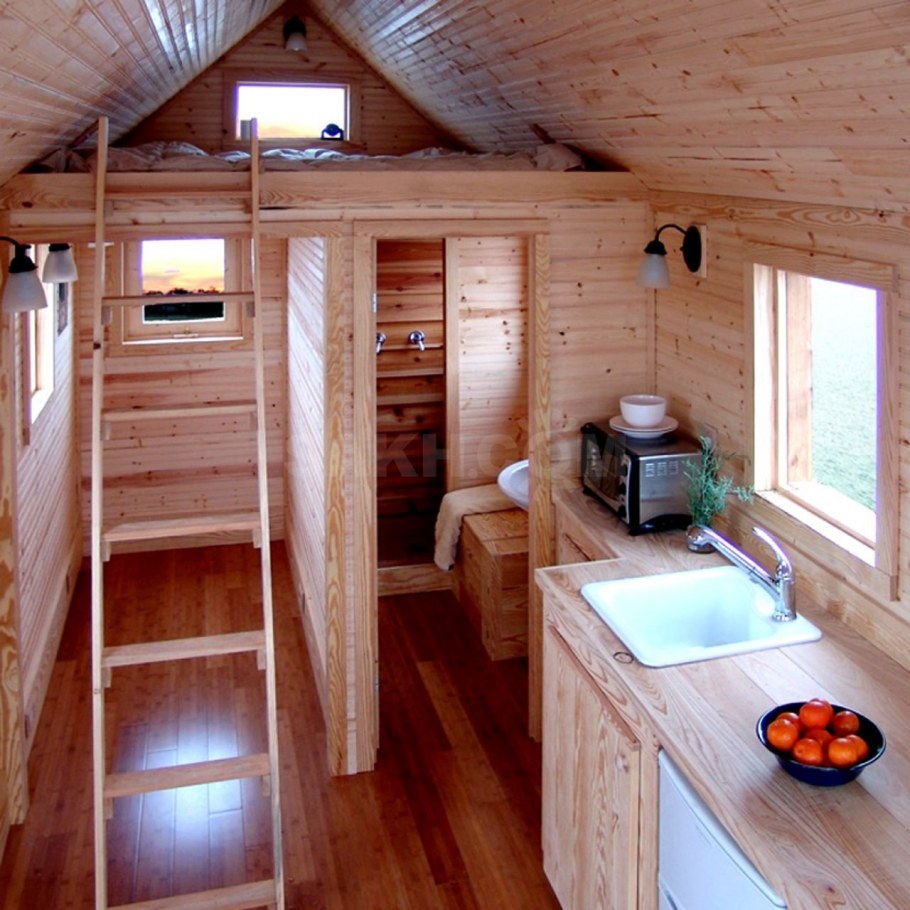 Tiny House с односкатной крышей