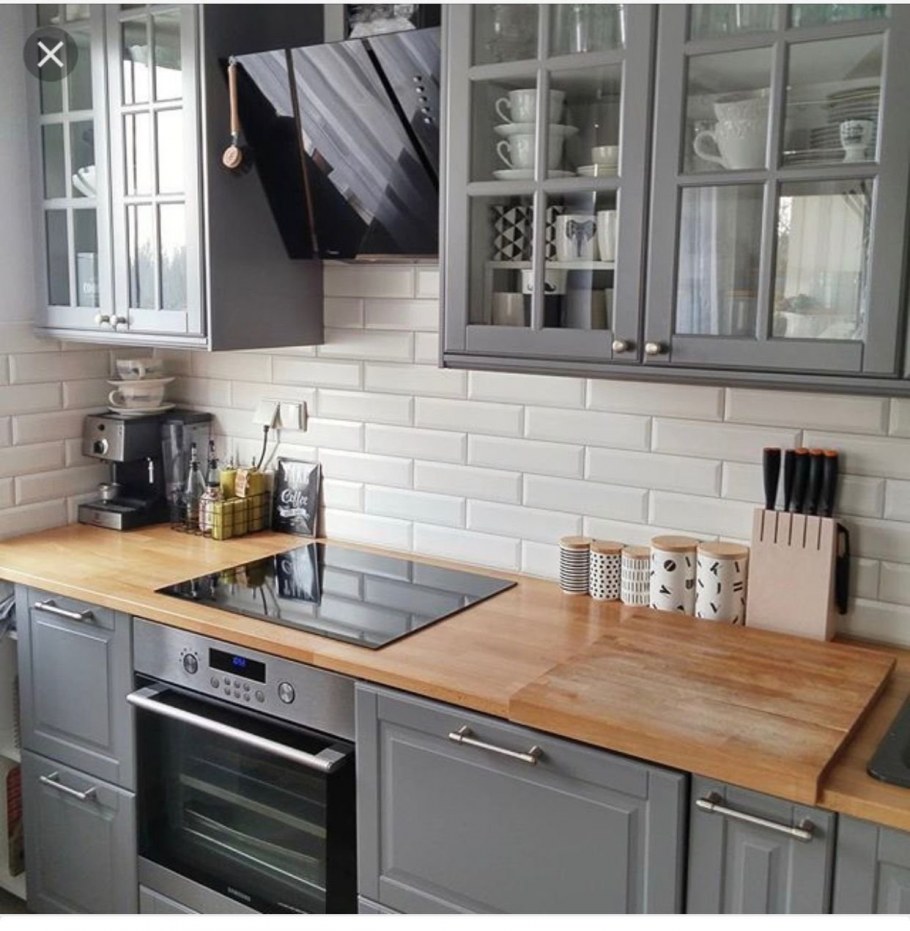 Черная кухня икеа лофт