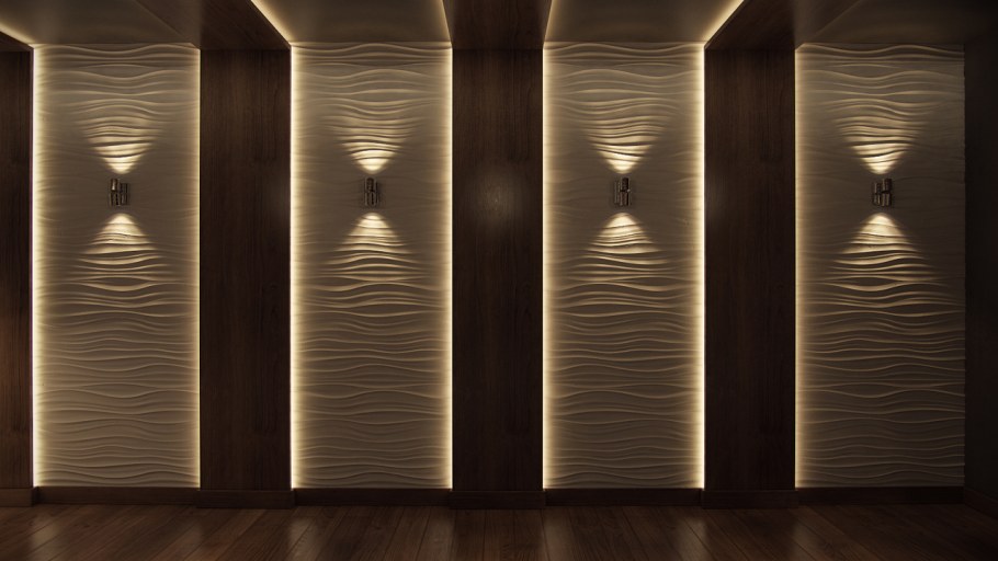 Кубообразный реечный потолок